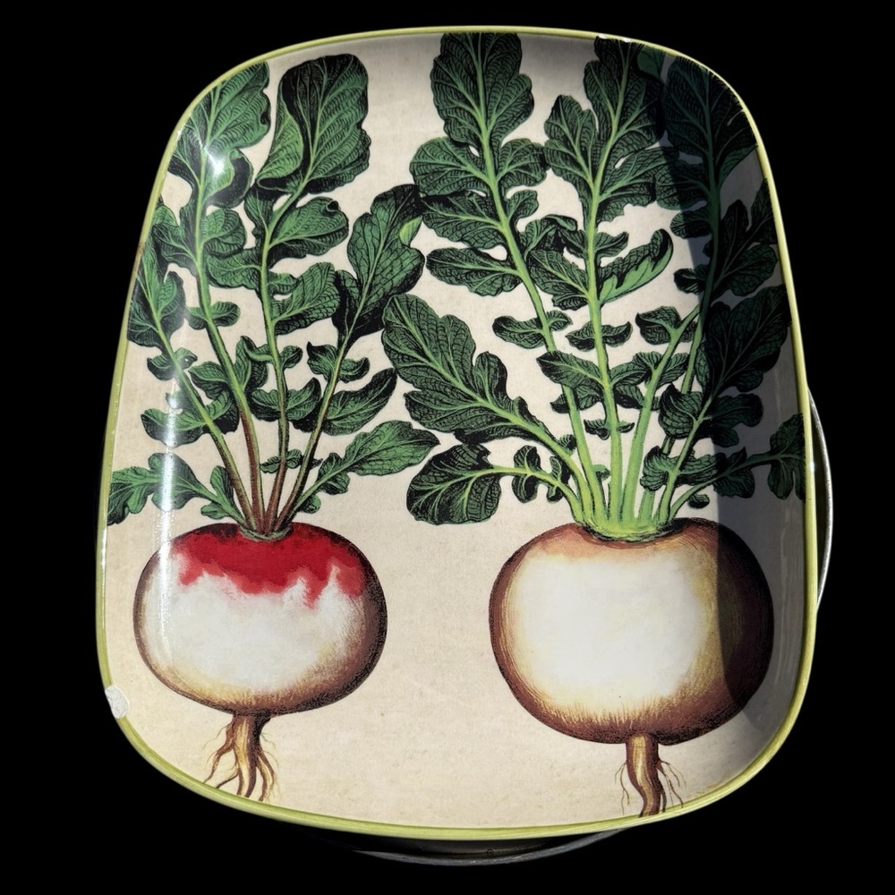VTG 2012 Williams-Sonoma Farmers Market Radish Serving Platter Rectangle 16 x 13
